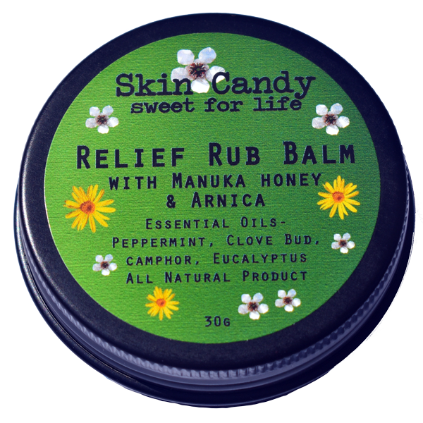 Relief Rub in black tin